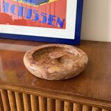 Angelo Mangiarotti style red marble centerpiece / bowl, Knoll Int. Italy 1970s