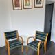 Fauteuil Bow Bois par Hugues Steiner 1950