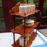 Wooden coil shelf