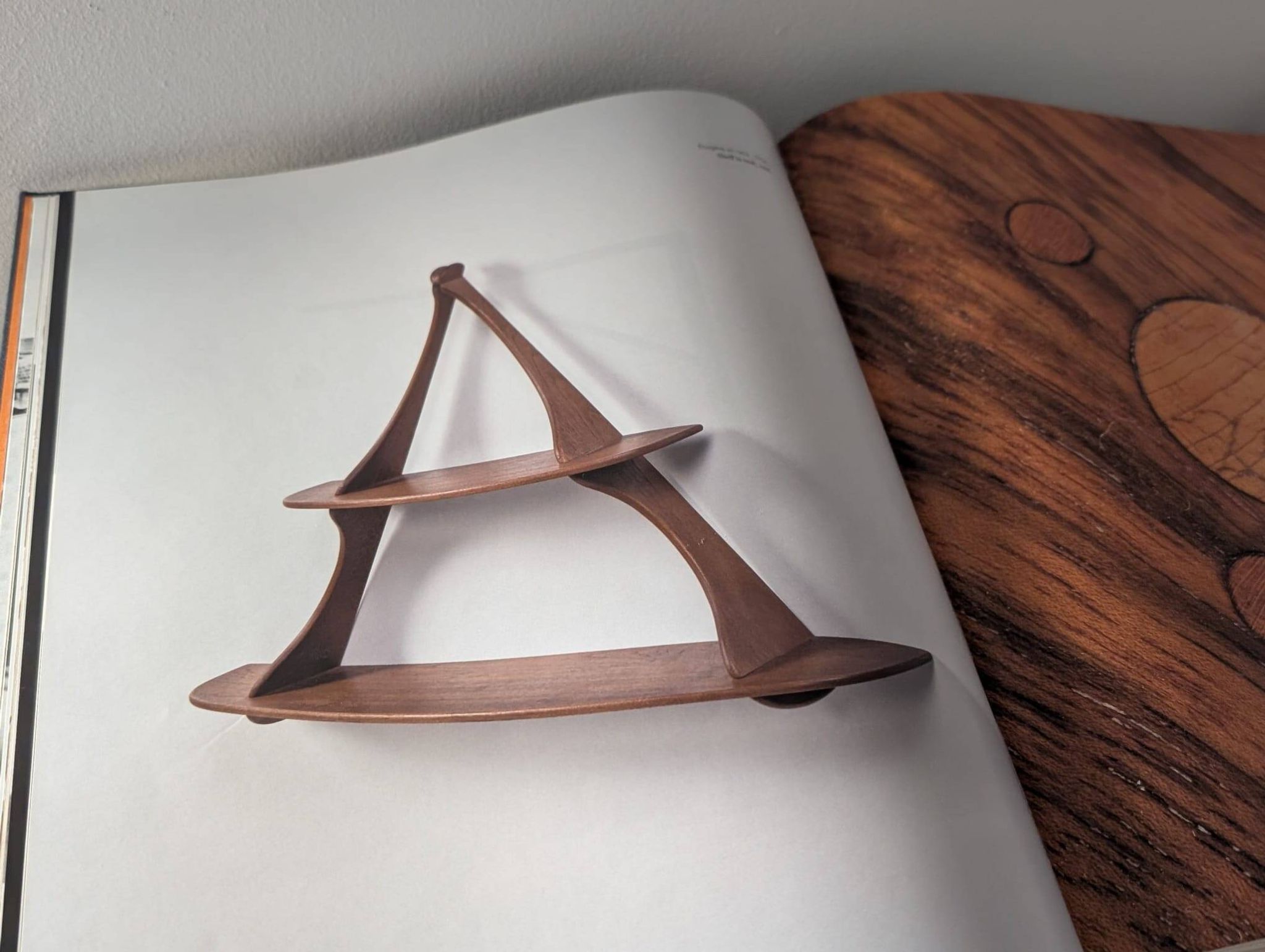 Wall Shelf Attributed to Peder Moos, Denmark, 1950s