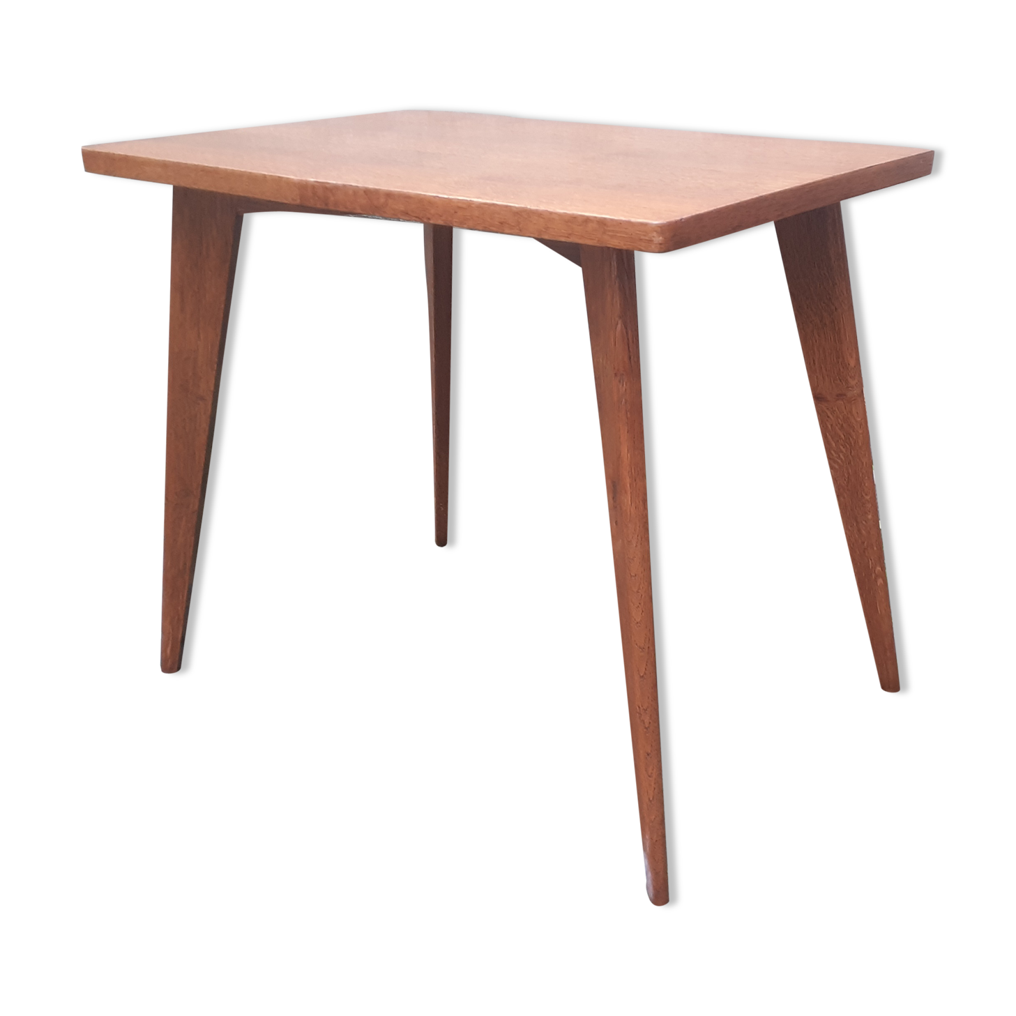 Vintage oak side coffee table in 50-year-round