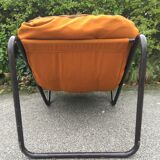 2 brown armchairs from the 70