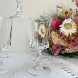6 verres à eau cristal d'arques modèle louvre