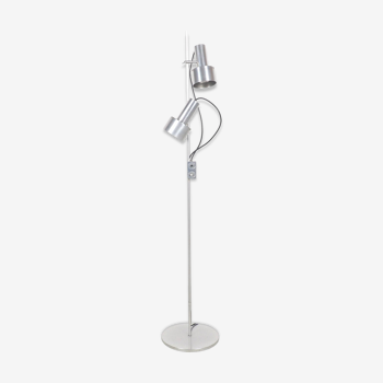 Peter Nelson brushed aluminium FA floor lamp, 1960's