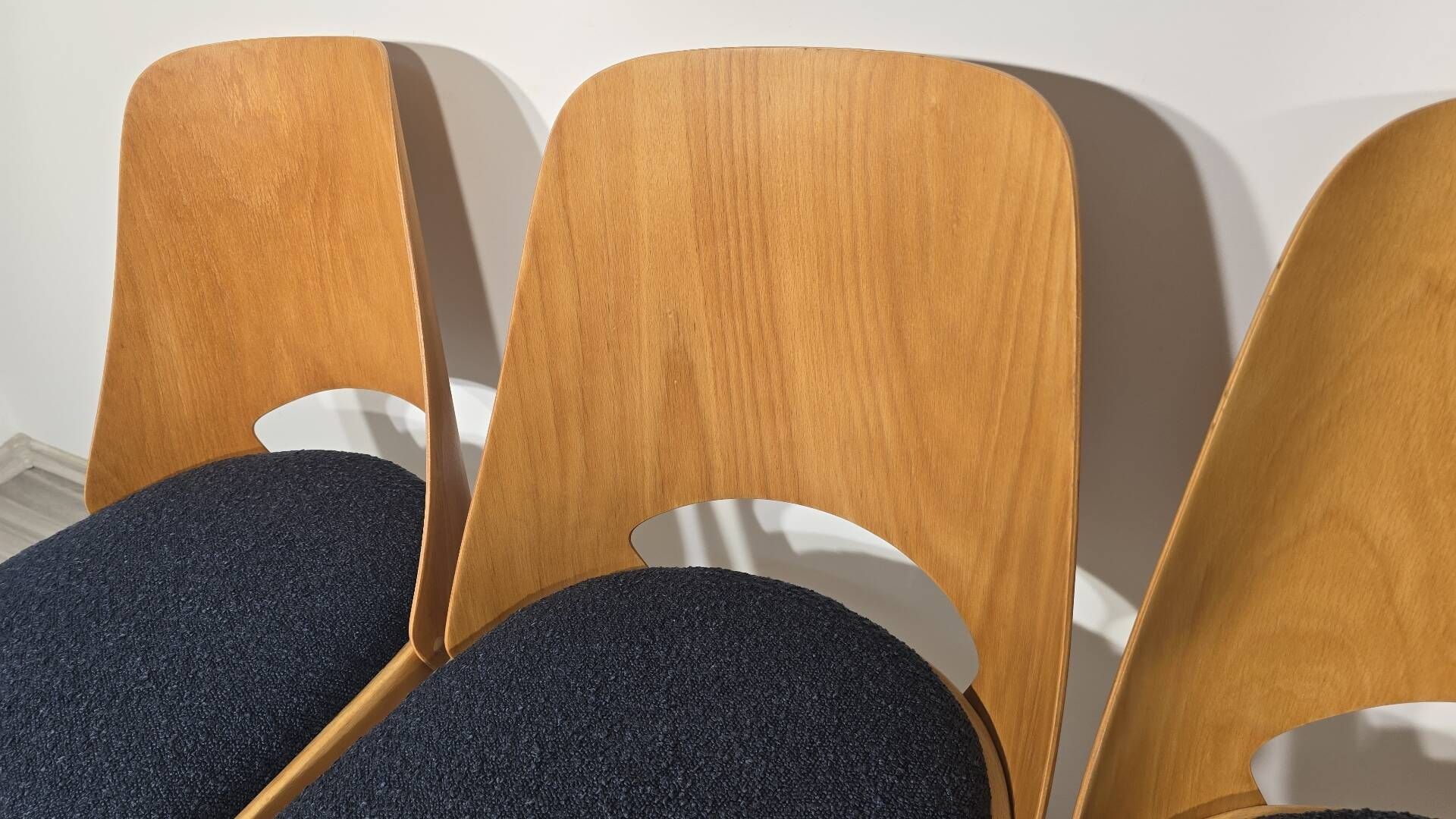 Dining Chairs by Radomir Hoffman for Ton, 1950s, Set of 4