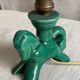 Petite lampe céramique style Valauris vintage 1960 en forme de cheval