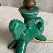 Small ceramic lamp in Valauris vintage style from the 1960s in the shape of a horse.