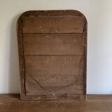 Louis Philippe gilded mirror late 19th century. Polychrome decoration.