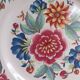 Large vintage round plate in earthenware. Sarreguemines model Vence. 31 cm.