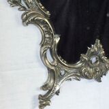 Nineteenth century mirror in silver bronze