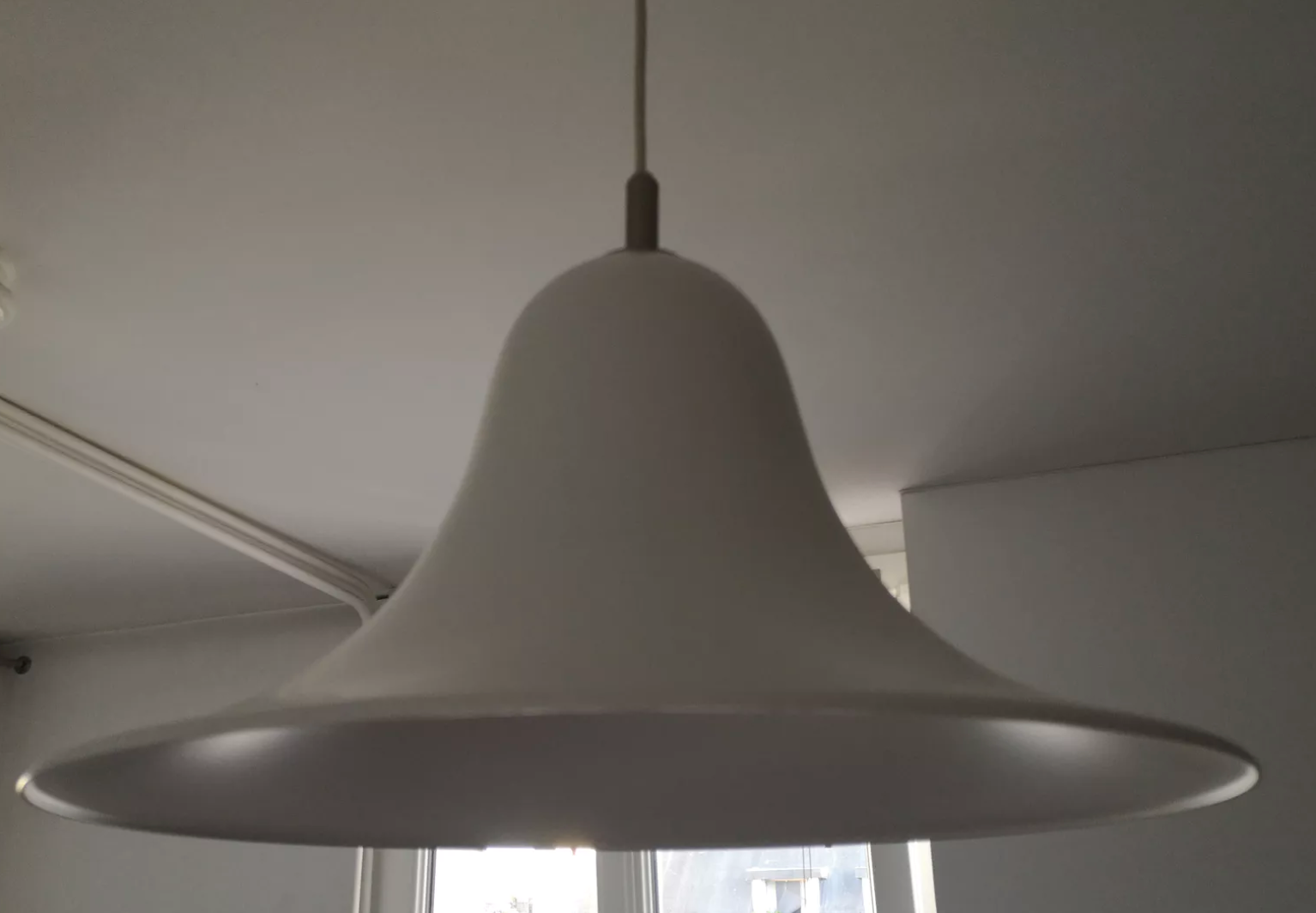 White Pantop pendant lamp by Verner Panton for Verpan 80s