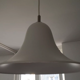Suspension Pantop blanche par Verner Panton pour Verpan 80s