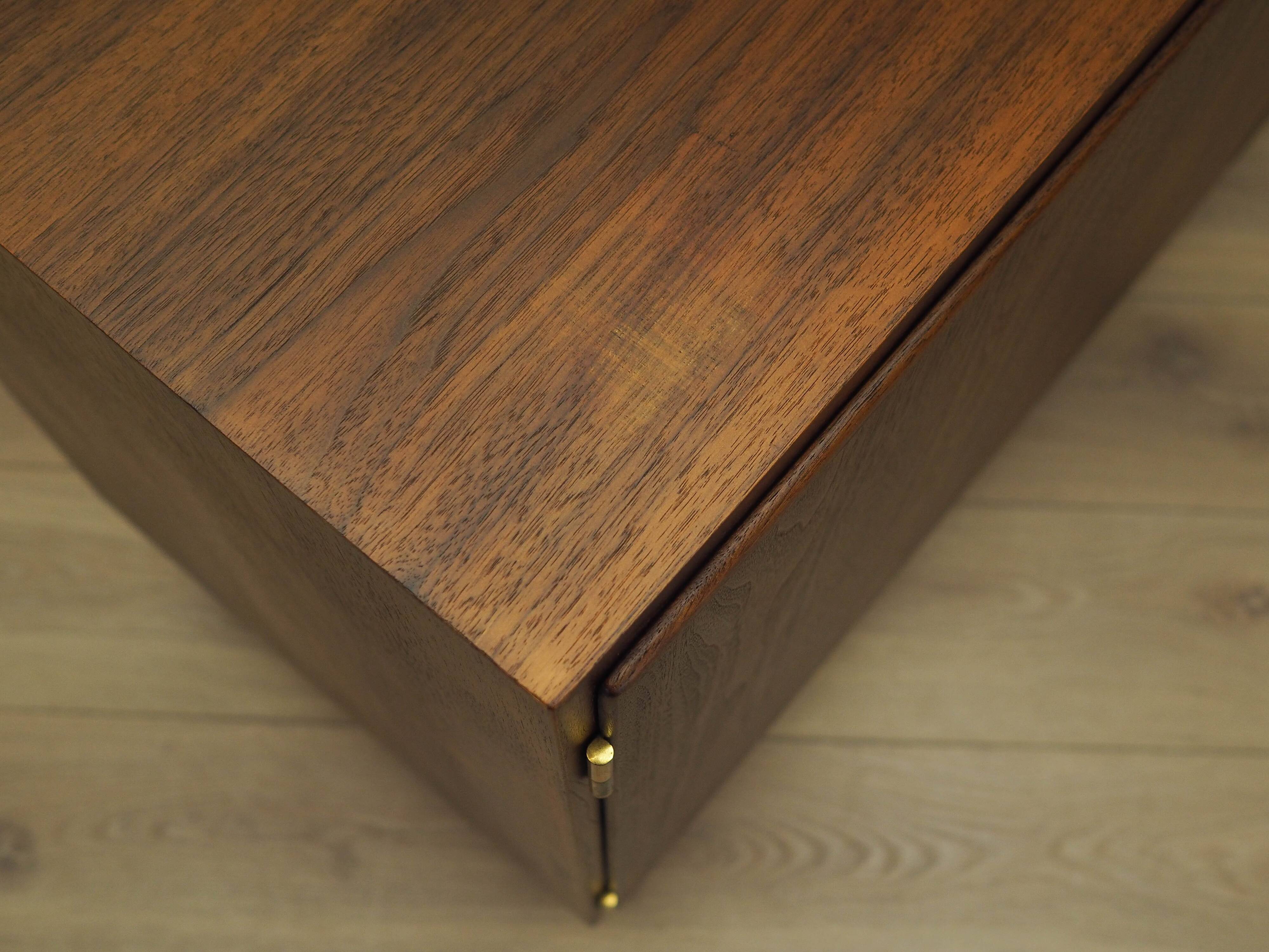 Walnut cabinet, Danish design, 1970s, designer: Carlo Jensen, manufacturer: