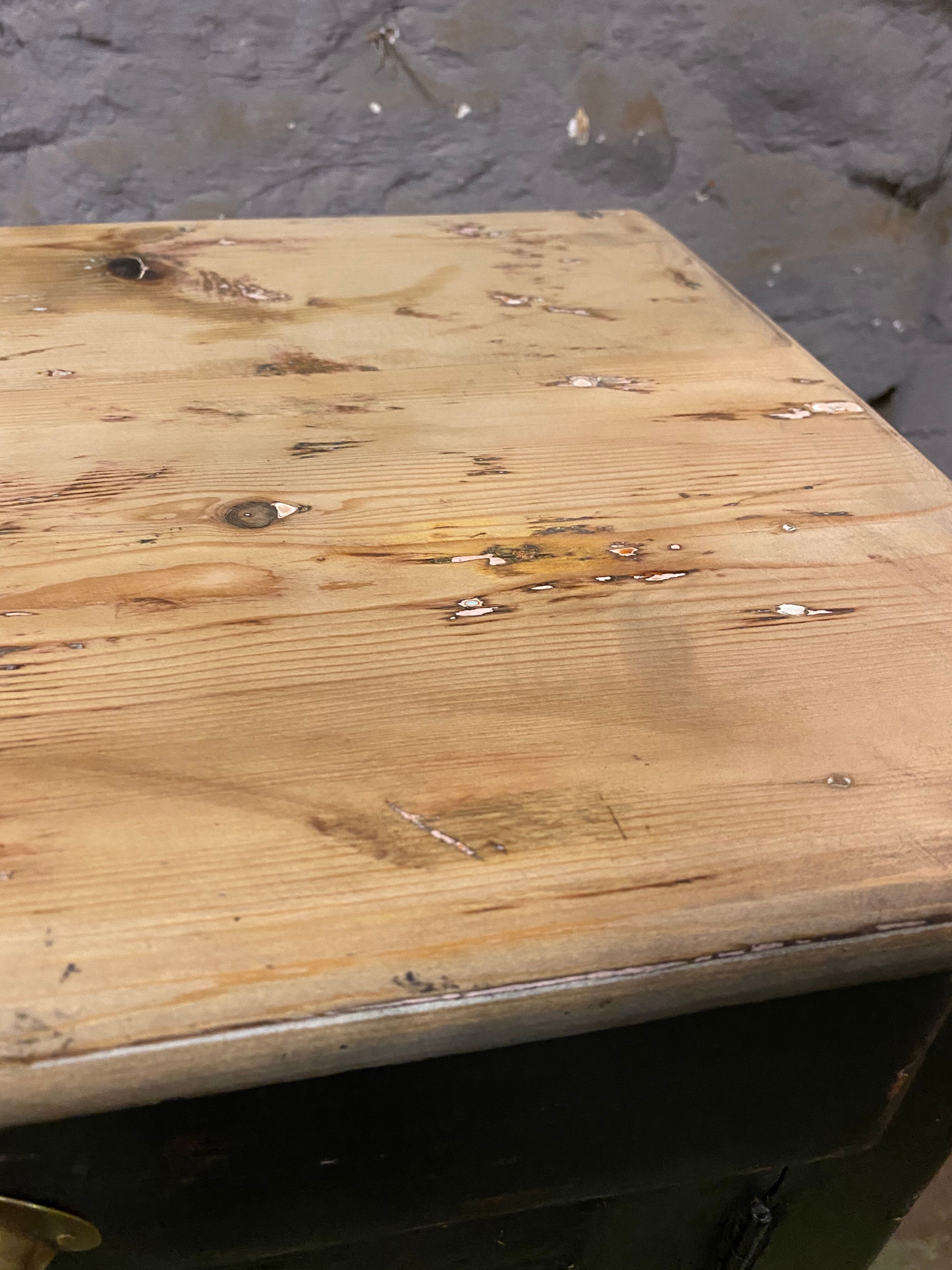 Vintage parisian black patinated buffet