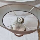 White porcelain flamingo lamp