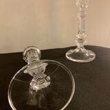 Pair of Arques crystal candlesticks