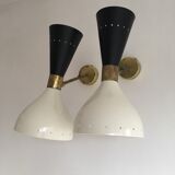 Wall lamps in the style of Italian creations of the 50s