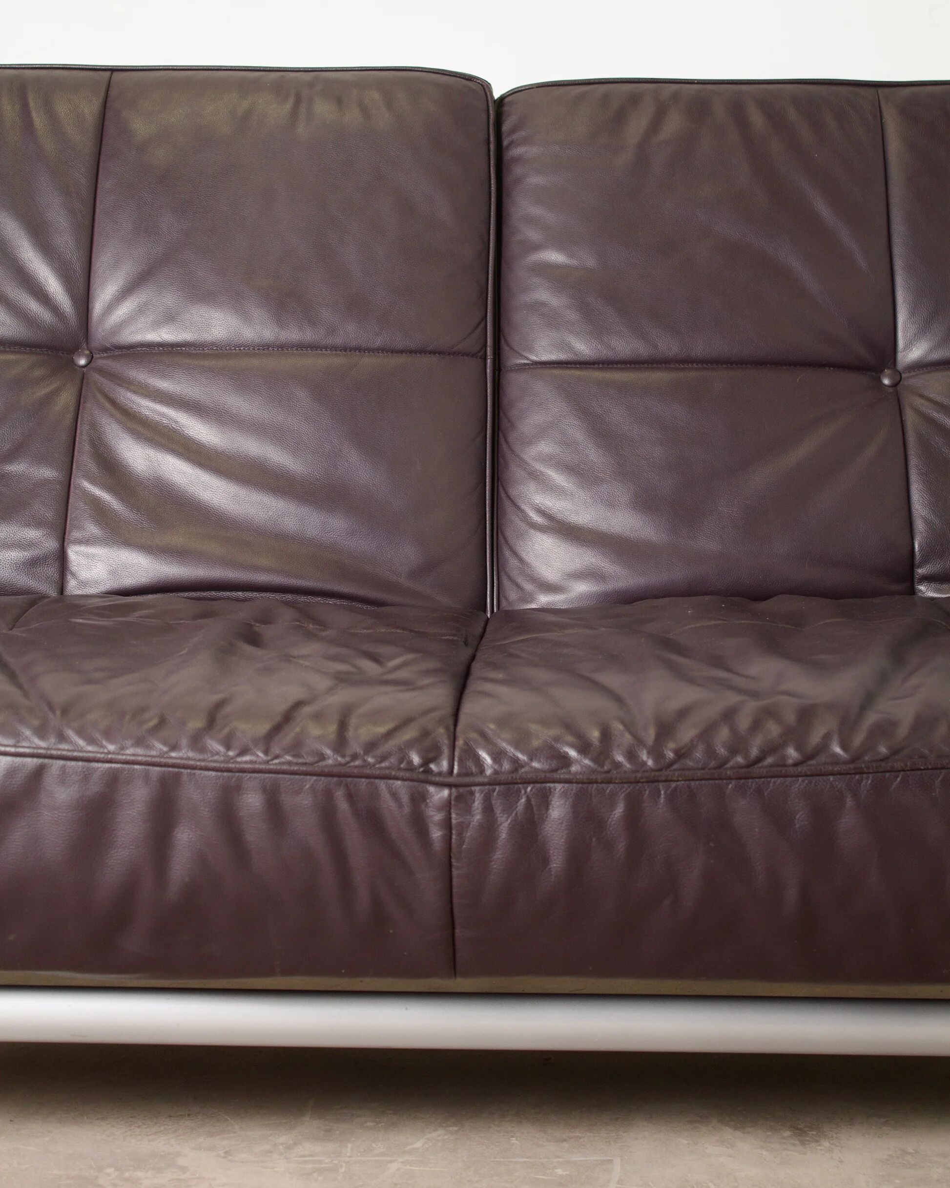 Vintage leather canapé Smala for Cinna, designer Pascal Mourgue, 2000