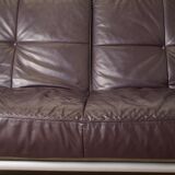 Vintage leather canapé Smala for Cinna, designer Pascal Mourgue, 2000