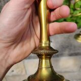 Pair of gilded bronze candlesticks