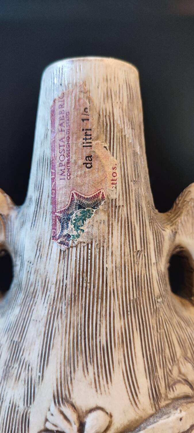 Vase signed EVA-SUD Mod. Dep vintage Italian ceramic