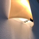 Postmodern vintage Italian glass wall lamp by Lucitalia, 1970s.