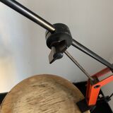 Vintage 1970s architect's desk lamp, East German (GDR - GDR), red - 50 cm