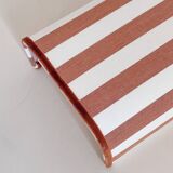 Pair of striped fabric wall lights