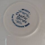 Set of 4 cups and saucers in English earthenware