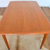 Grande table à manger scandinave avec rallonges 1960s ( 6 à 12 personnes )