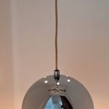 Set of 3 Benny Frandsen modular chrome pendant lights, Denmark 1970/80