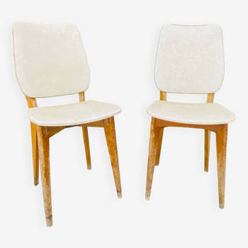 Paire de chaises style scandinave