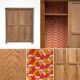 Armoire parisienne art déco 1930 penderie démontable bois brut