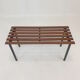 Bench in Teak with Brass Feet, Italy, 1950s