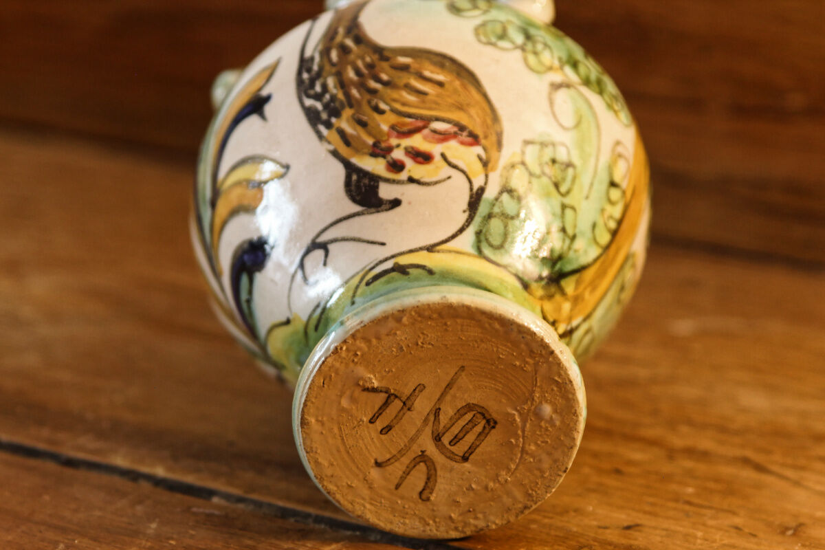 Glazed terracotta jug