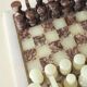 Onyx and marble chess set