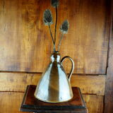 Conical pitcher with brown glaze - folk art - early twentieth century