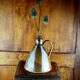 Conical pitcher with brown glaze - folk art - early twentieth century