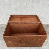 Ancien coffre en bois massif Arts indoneo