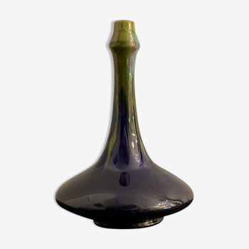 Vase soliflore en céramique française vernissée, 1920