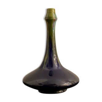 Vase soliflore en céramique française vernissée, 1920