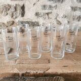 6 vintage Pampryl glasses