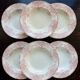6 vintage Lunéville ironstone soup plates - “Mauresque” red