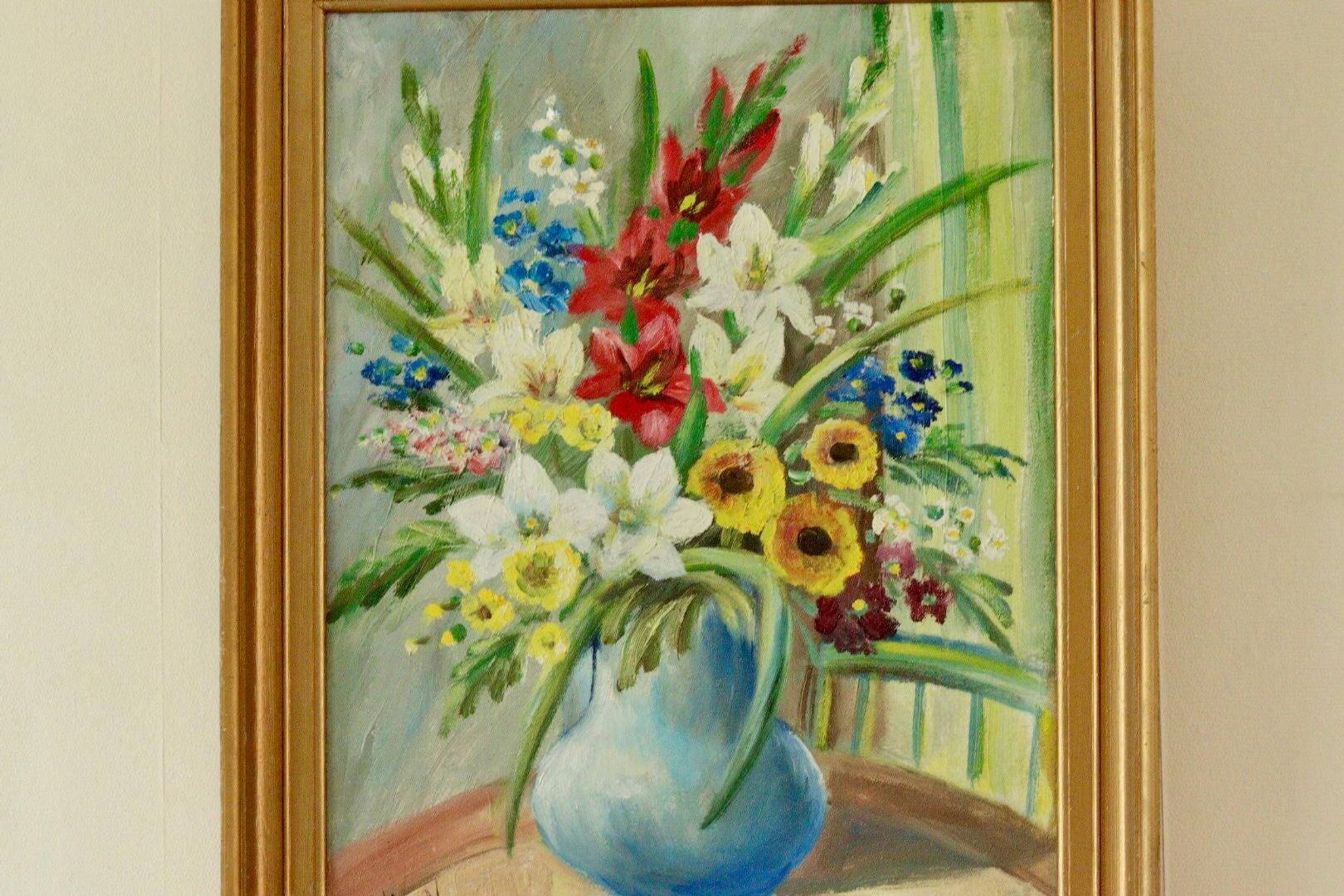 Still Life with Flowers by Hilding N