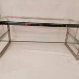 Vintage chrome coffee table