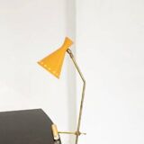 Grande lampe Italienne à contrepoids en laiton de design 50