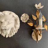 Plaster lion head, early 20th century, Academy of Fine Arts of Saint Gilles, Belgium