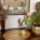 Engraved brass top