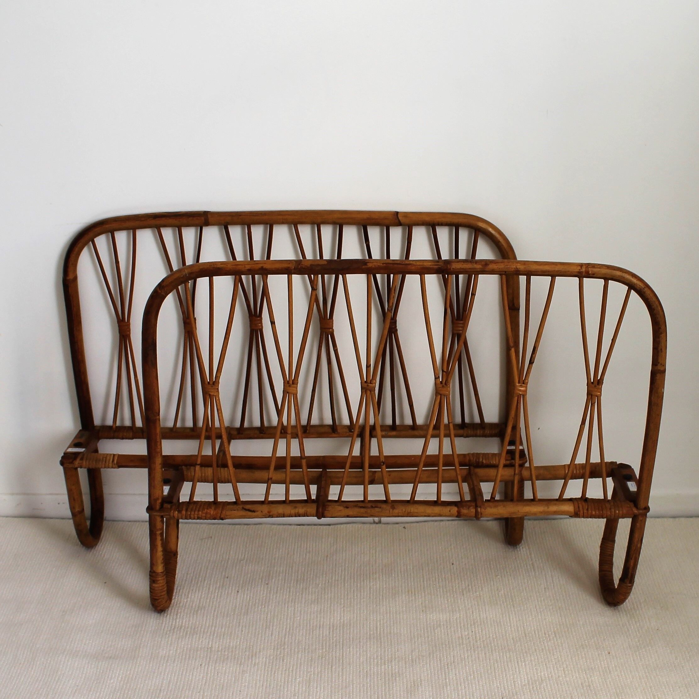 Rattan bed & vintage bamboo
