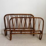 Rattan bed & vintage bamboo